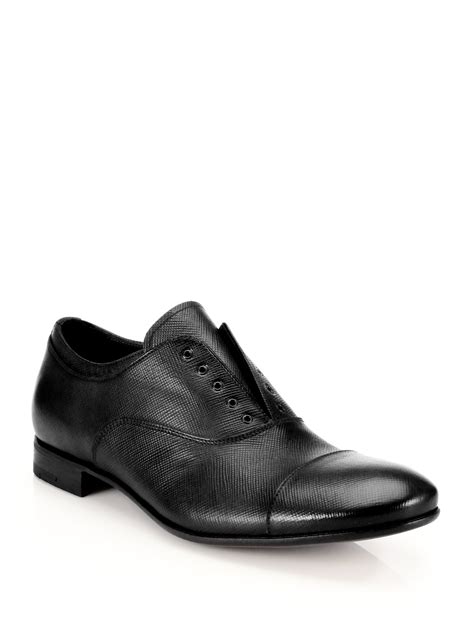 prada oxford mens shoes|Prada black Oxford shoes.